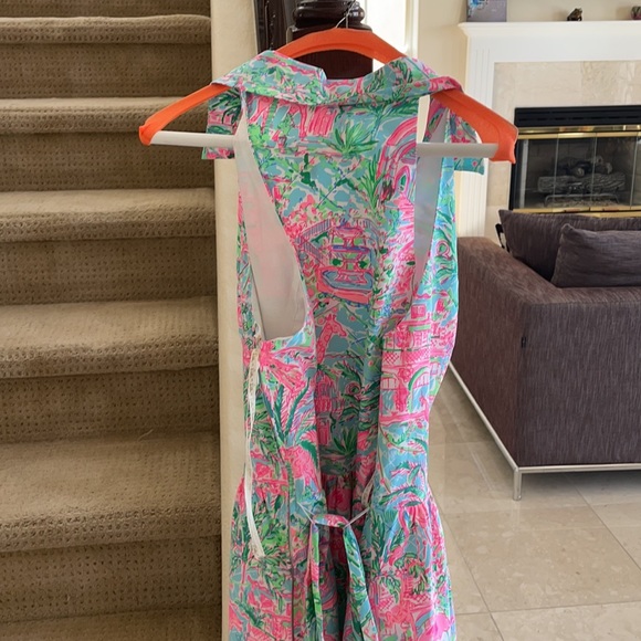 Lilly Pulitzer Patterned Dress with Collar - Picture 8 of 11